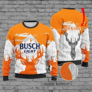 Personalized Busch Light Christmas Sweater