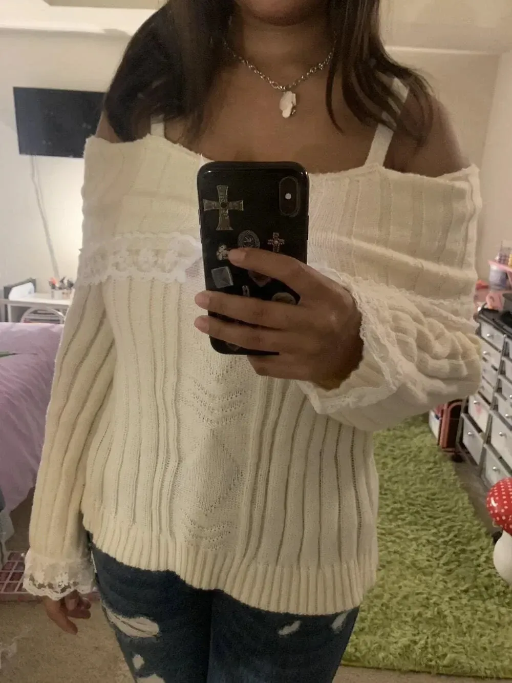 Pink Knit Princess Sweater