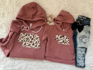 Pink Leopard State Premium Hoodie