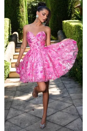 Portia and Scarlett PS25139 -short- Strapless A-Line Cocktail Dress