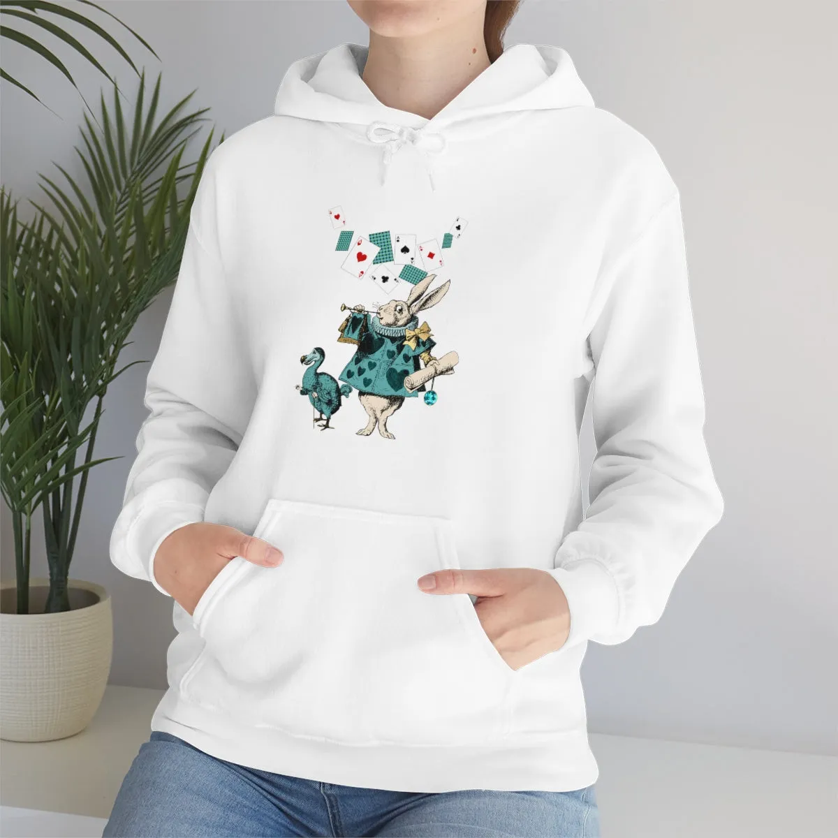 Pullover Hoodies-Alice in Wonderland Gifts 101 Teal Series, Gift Idea