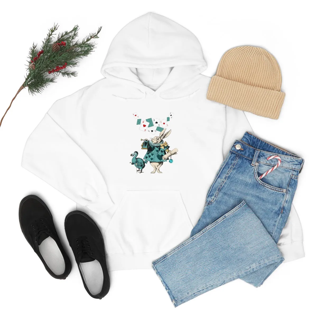 Pullover Hoodies-Alice in Wonderland Gifts 101 Teal Series, Gift Idea