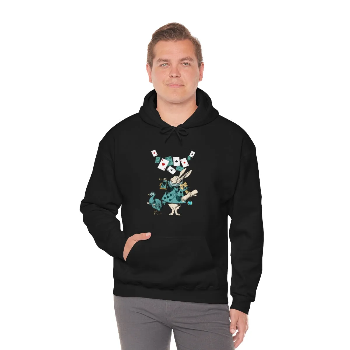 Pullover Hoodies-Alice in Wonderland Gifts 101 Teal Series, Gift Idea