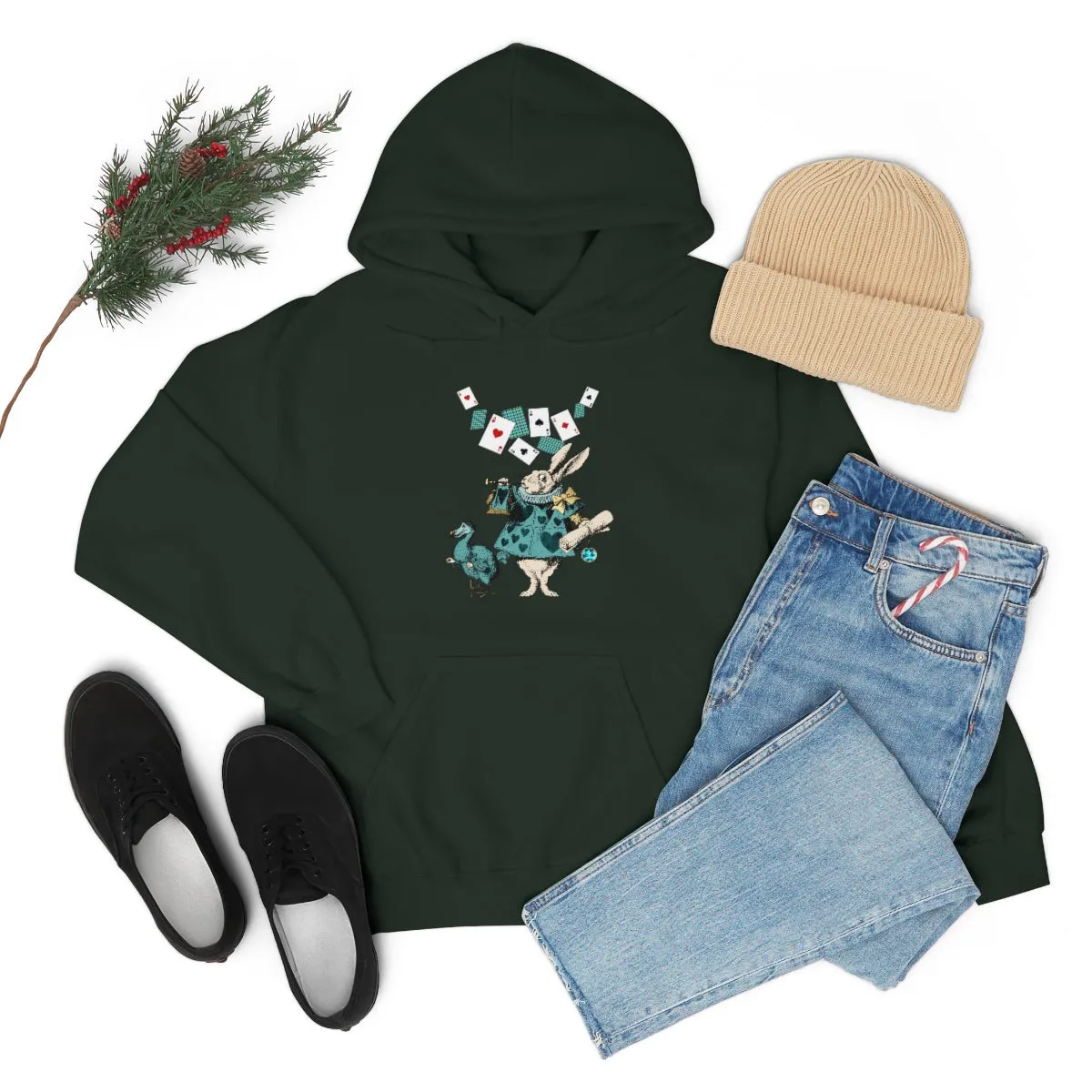 Pullover Hoodies-Alice in Wonderland Gifts 101 Teal Series, Gift Idea