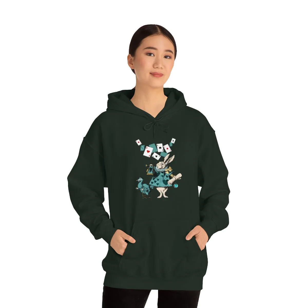 Pullover Hoodies-Alice in Wonderland Gifts 101 Teal Series, Gift Idea