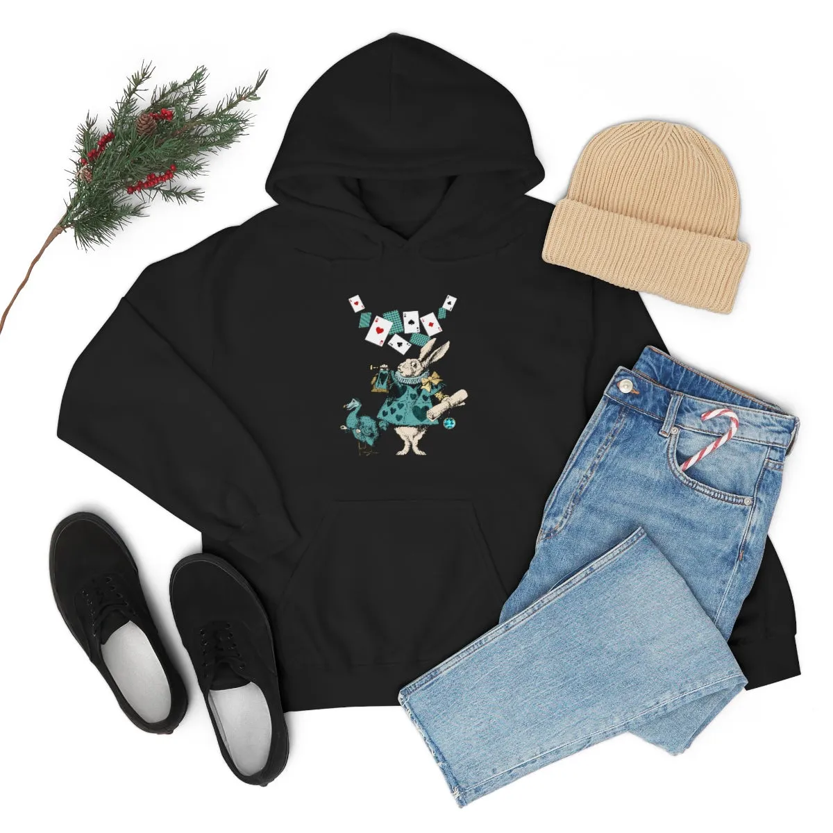 Pullover Hoodies-Alice in Wonderland Gifts 101 Teal Series, Gift Idea