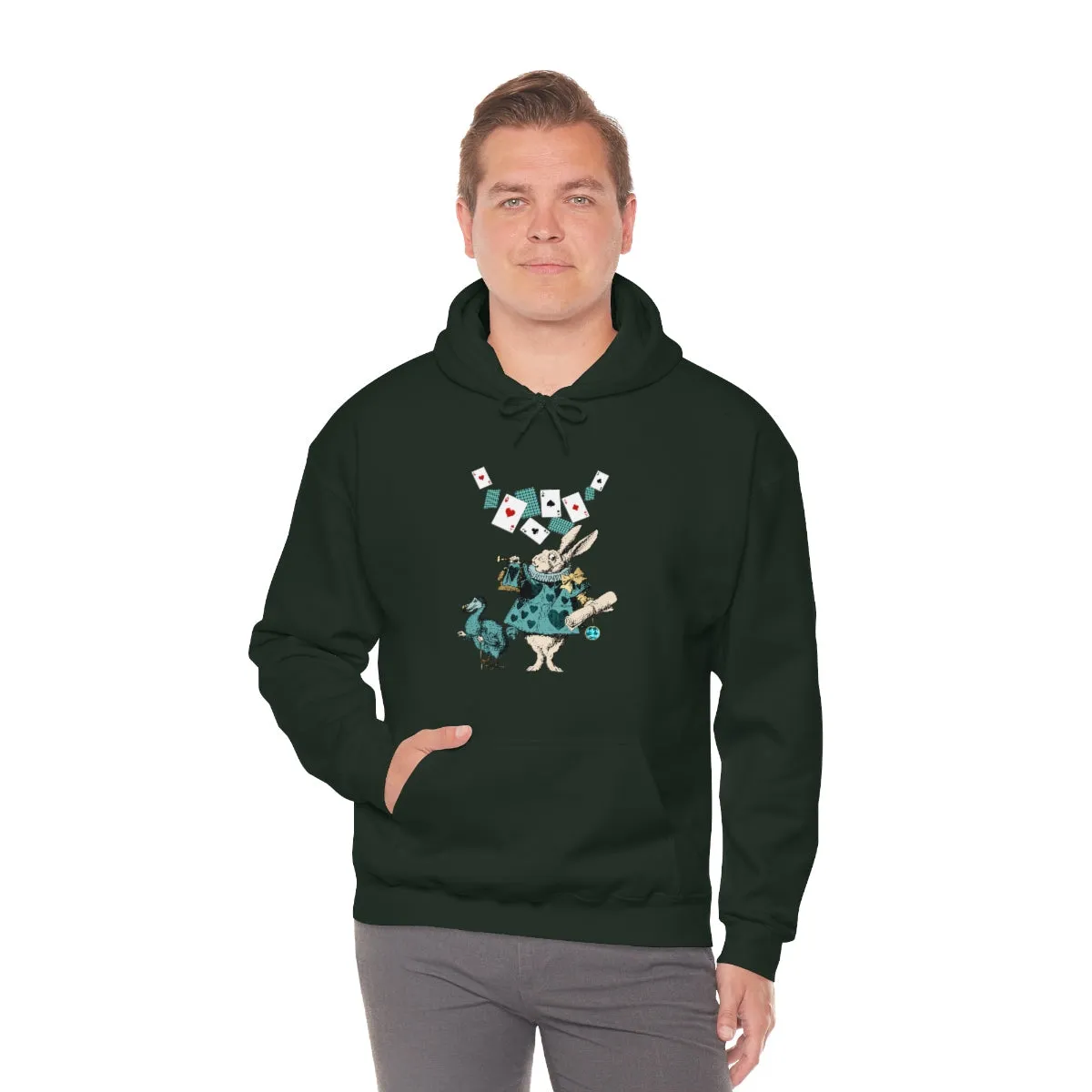 Pullover Hoodies-Alice in Wonderland Gifts 101 Teal Series, Gift Idea