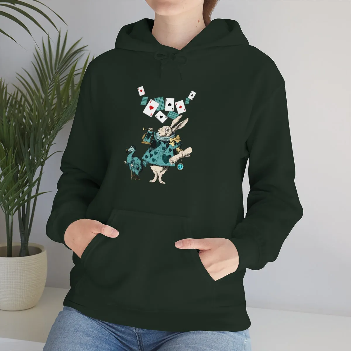 Pullover Hoodies-Alice in Wonderland Gifts 101 Teal Series, Gift Idea