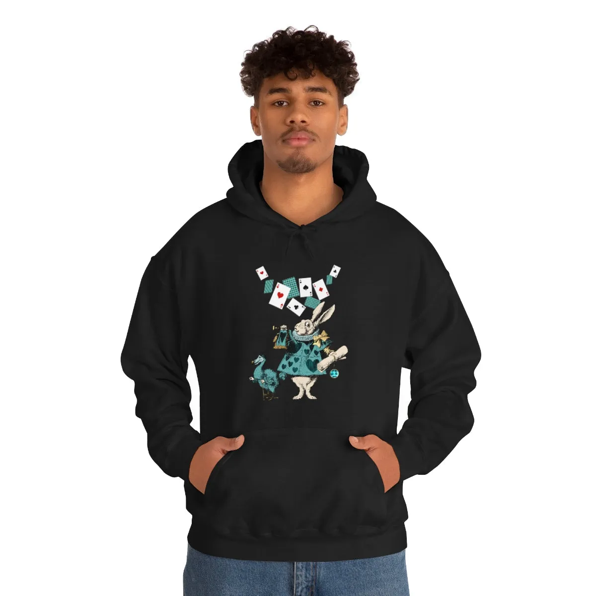Pullover Hoodies-Alice in Wonderland Gifts 101 Teal Series, Gift Idea