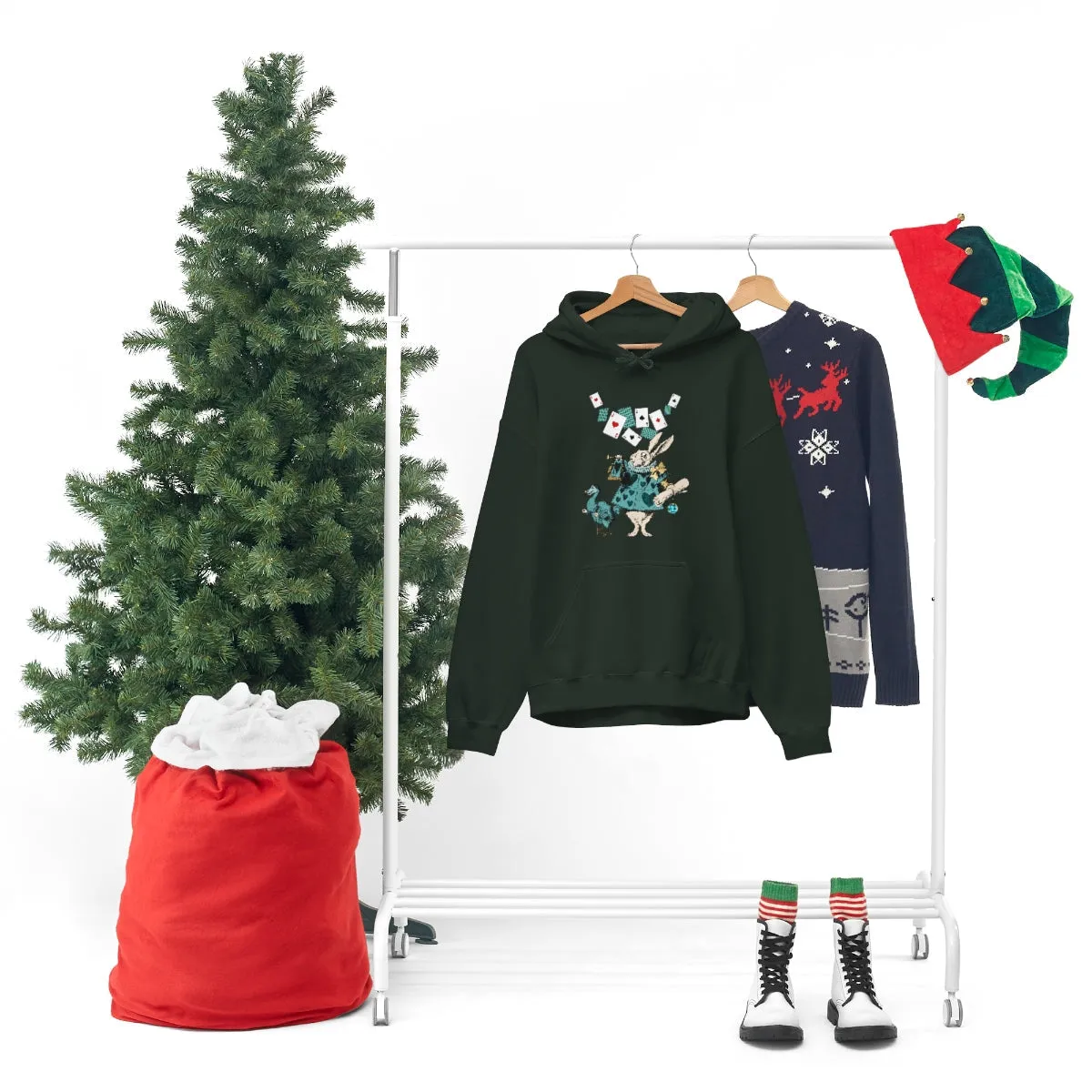 Pullover Hoodies-Alice in Wonderland Gifts 101 Teal Series, Gift Idea