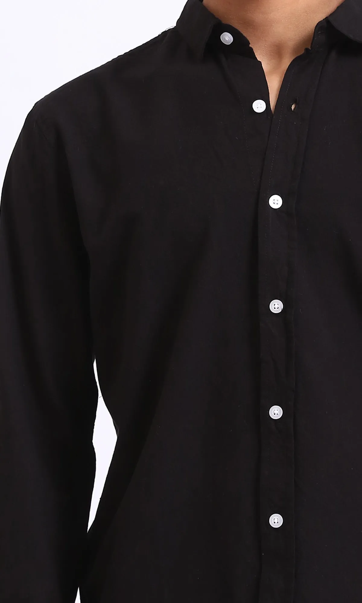 r206397-BUTTON-UP SHIRT - BLACK