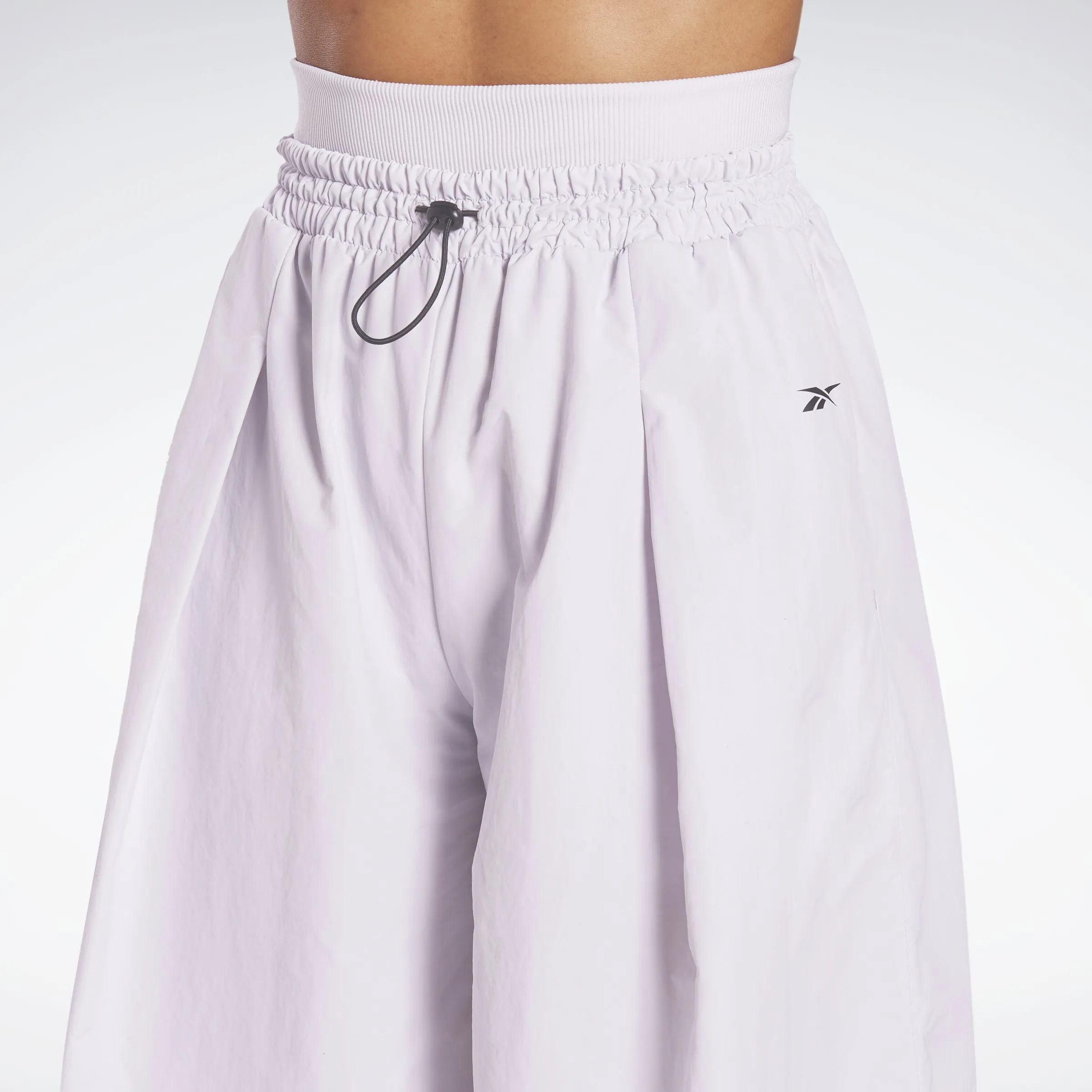 Reebok Apparel Women Wide Leg Woven Tracksuit Bottoms Porcel