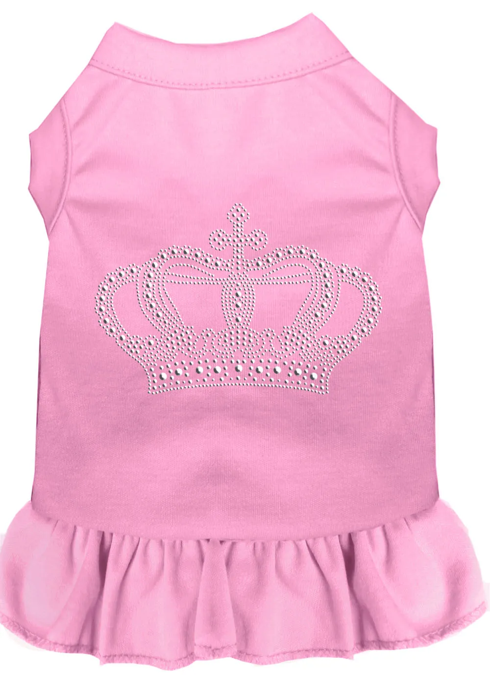 Rhinestone Crown Dress Light Pink Xxxl