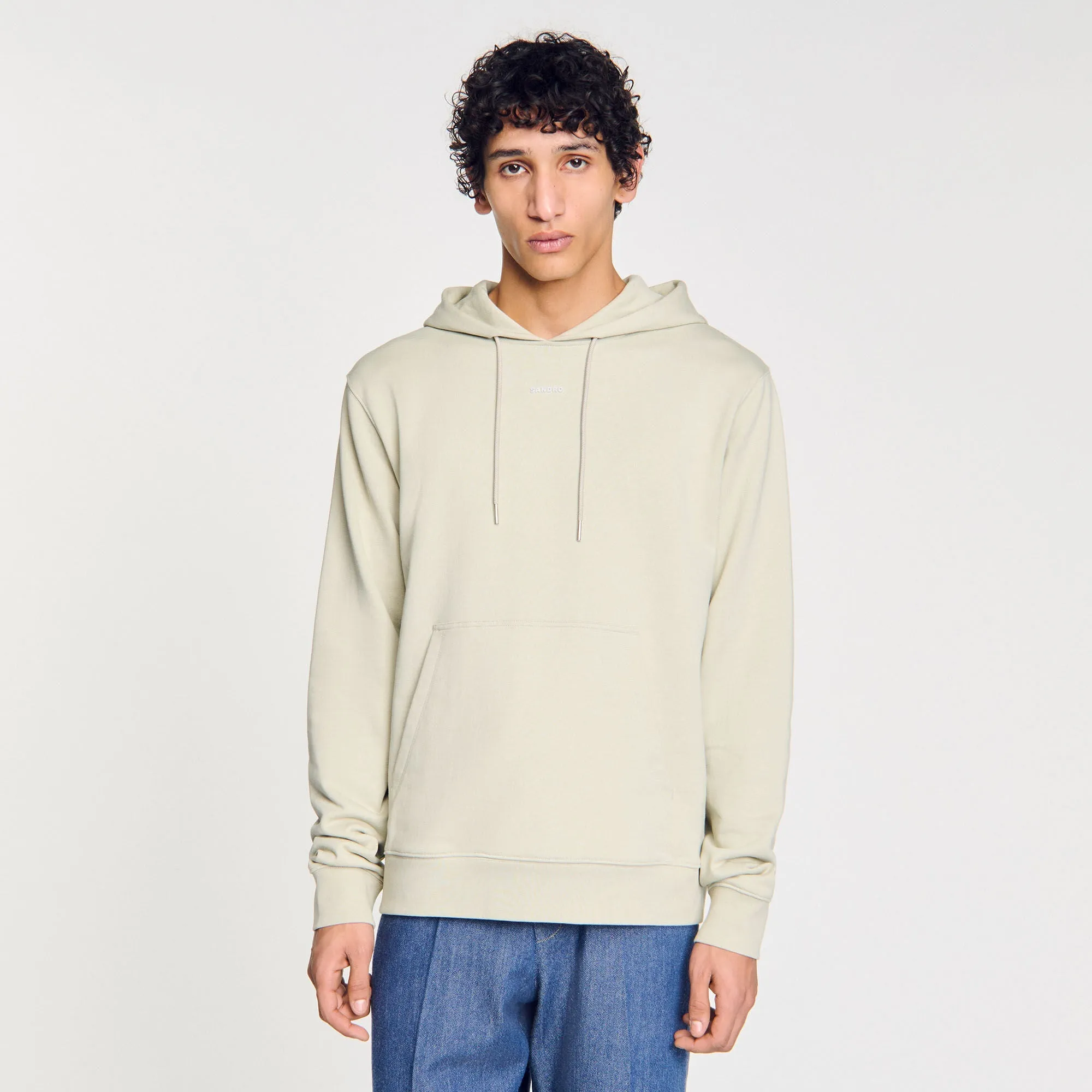 Rubber Sandro Hoodie Logo Hoodie Light Kaki.