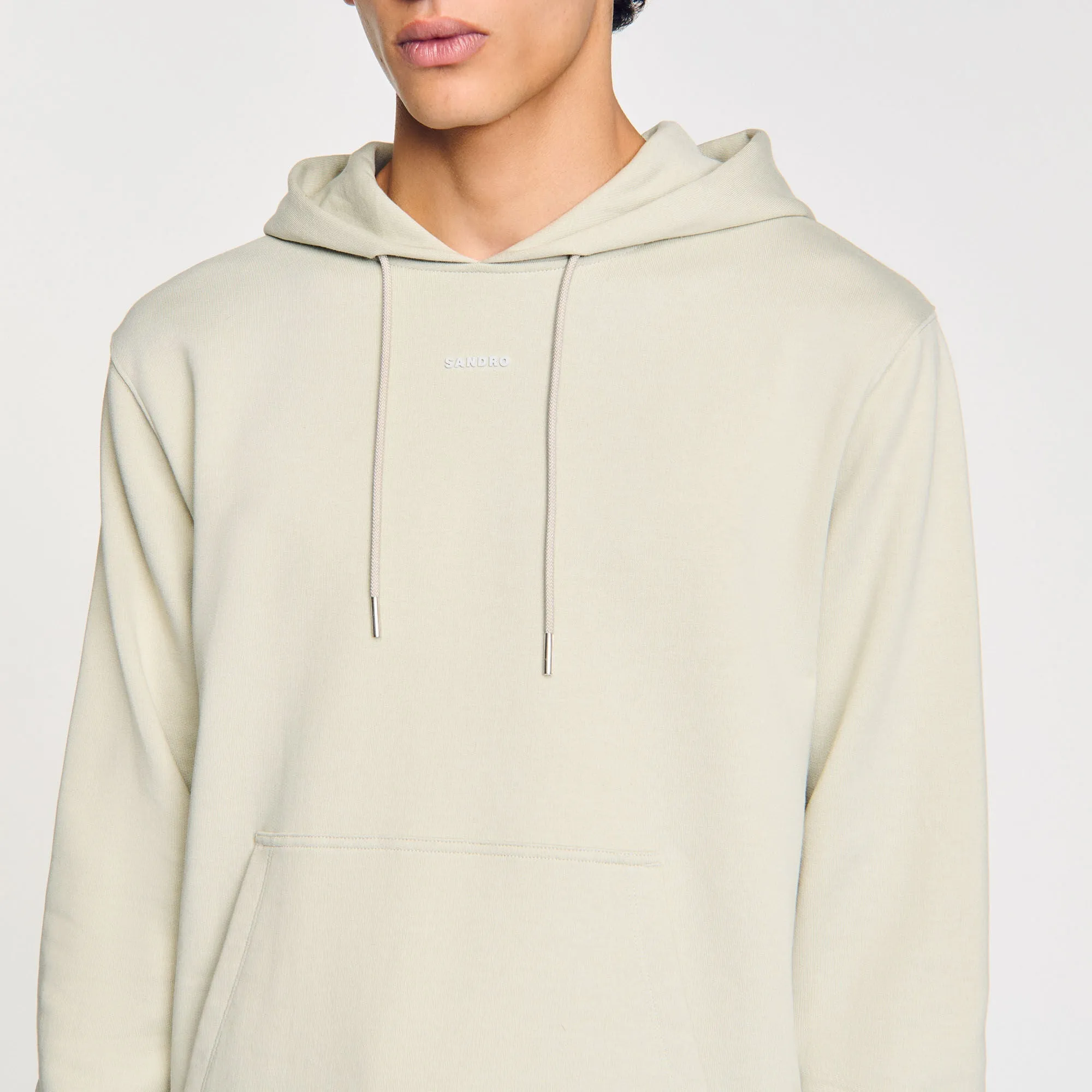 Rubber Sandro Hoodie Logo Hoodie Light Kaki.