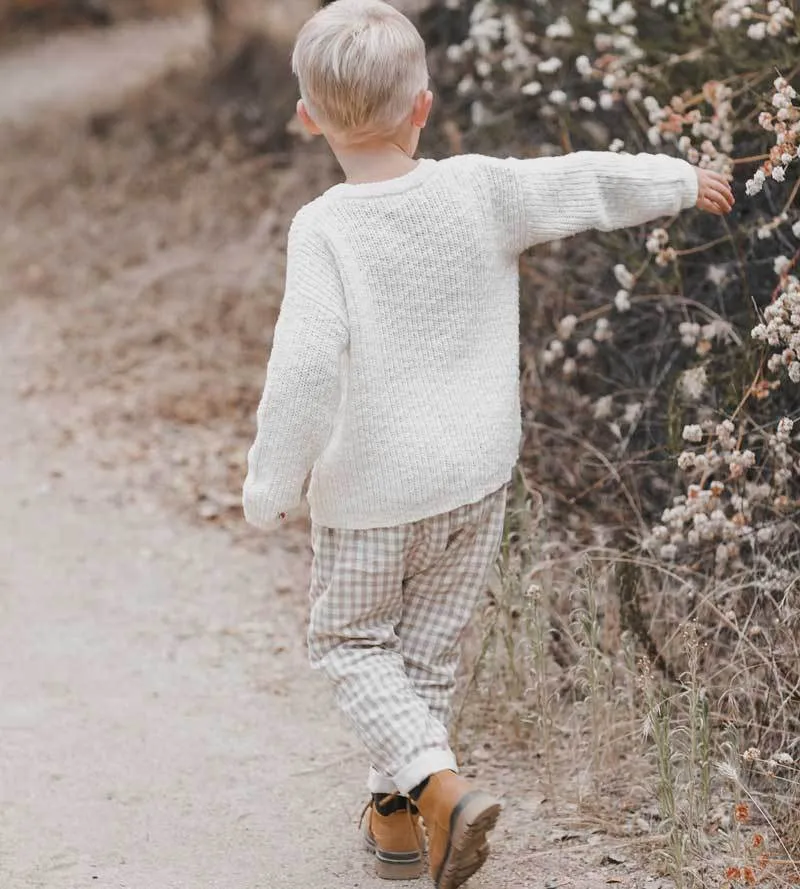 Rylee and Cru Ivory Boxy Sweater
