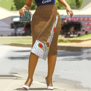 Summer  Women Ladies Short Midi Skirt