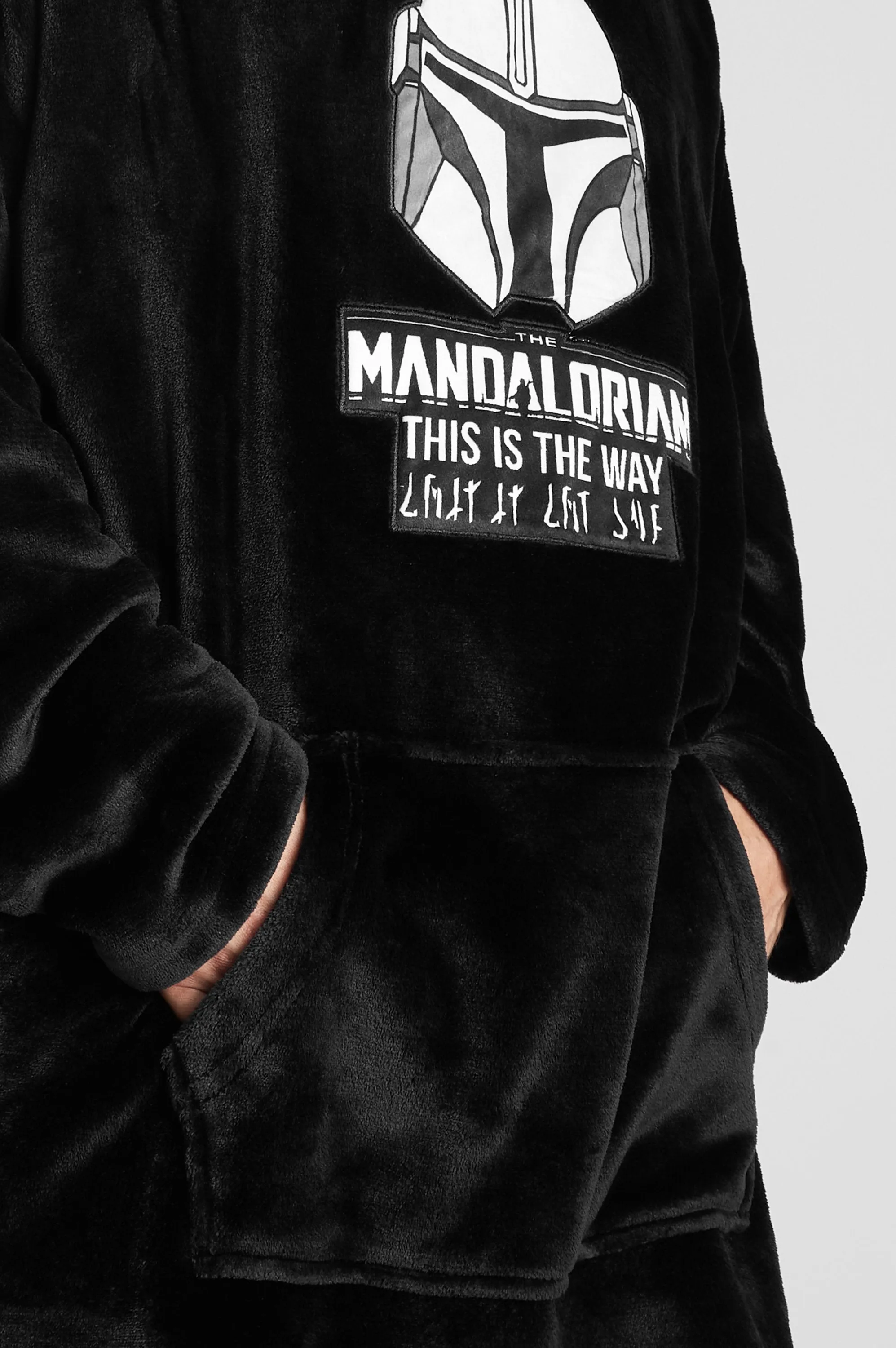 The Mandalorian Mens Hoodie, Fleece Oversized Blanket Hoodie, Gifts for Men