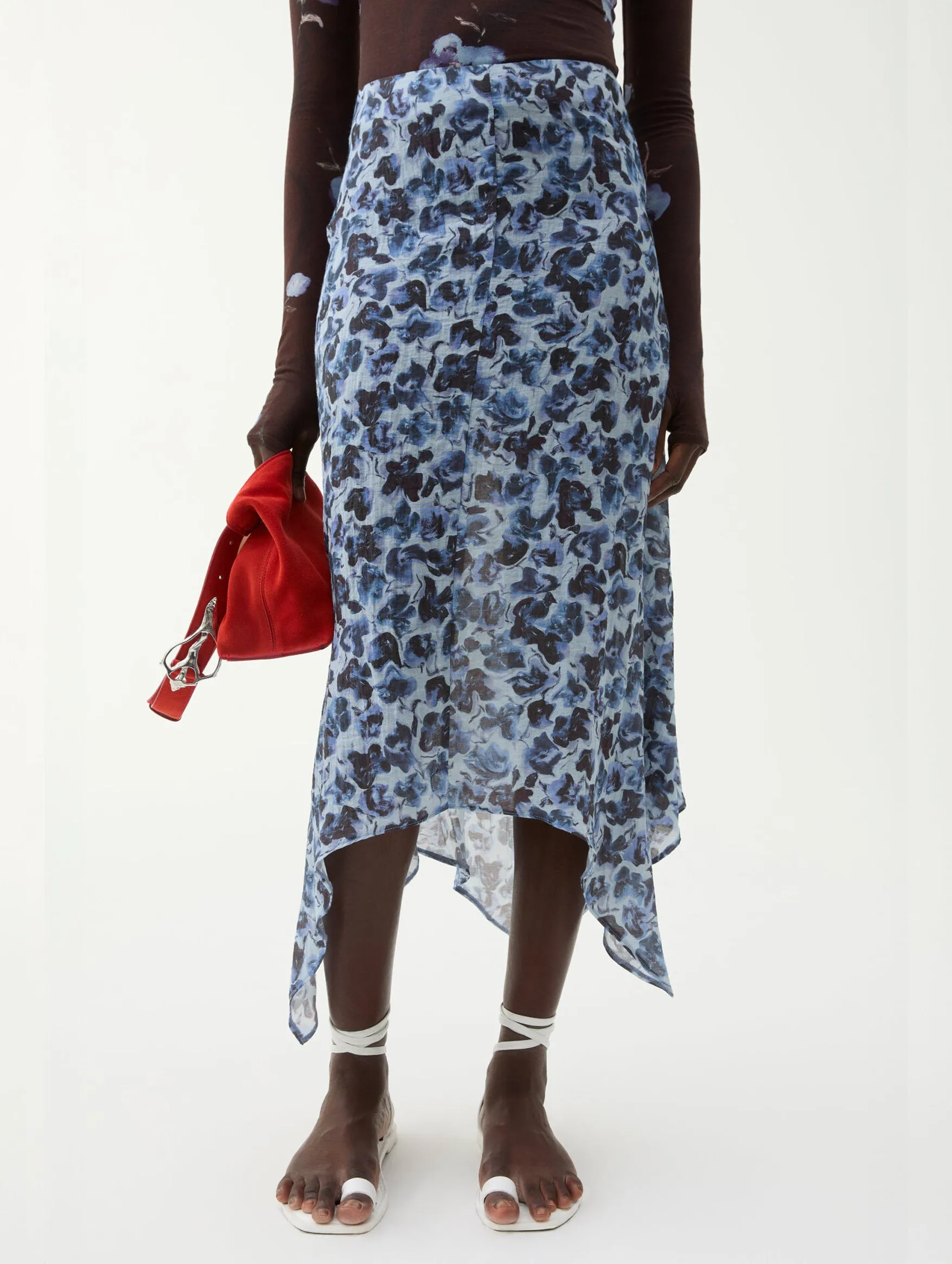 Turner Skirt in Violet Ditsy