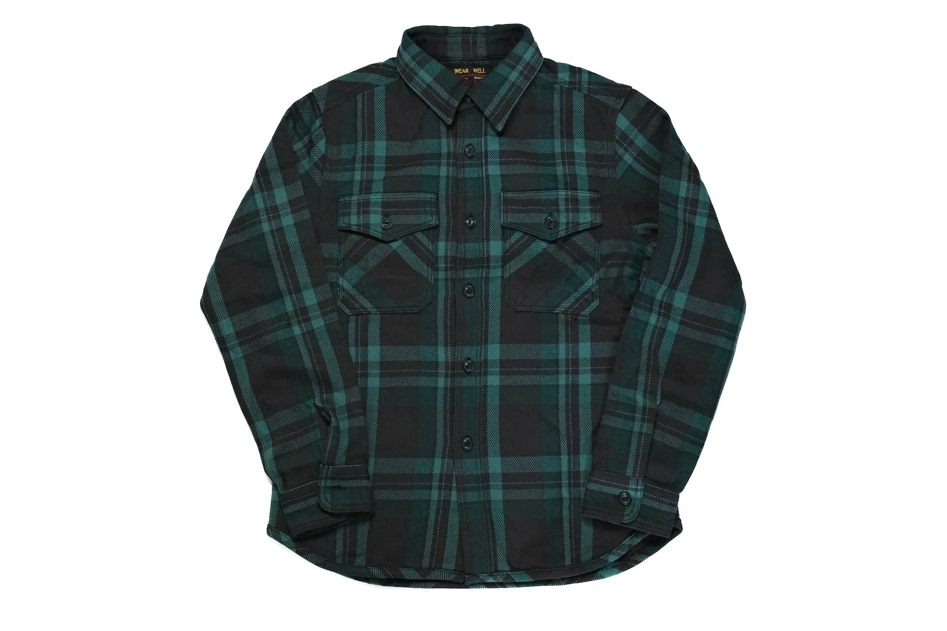 UES 15.5oz Ultra-Heavyweight Flannel Utility Workshirt (Forest Green)