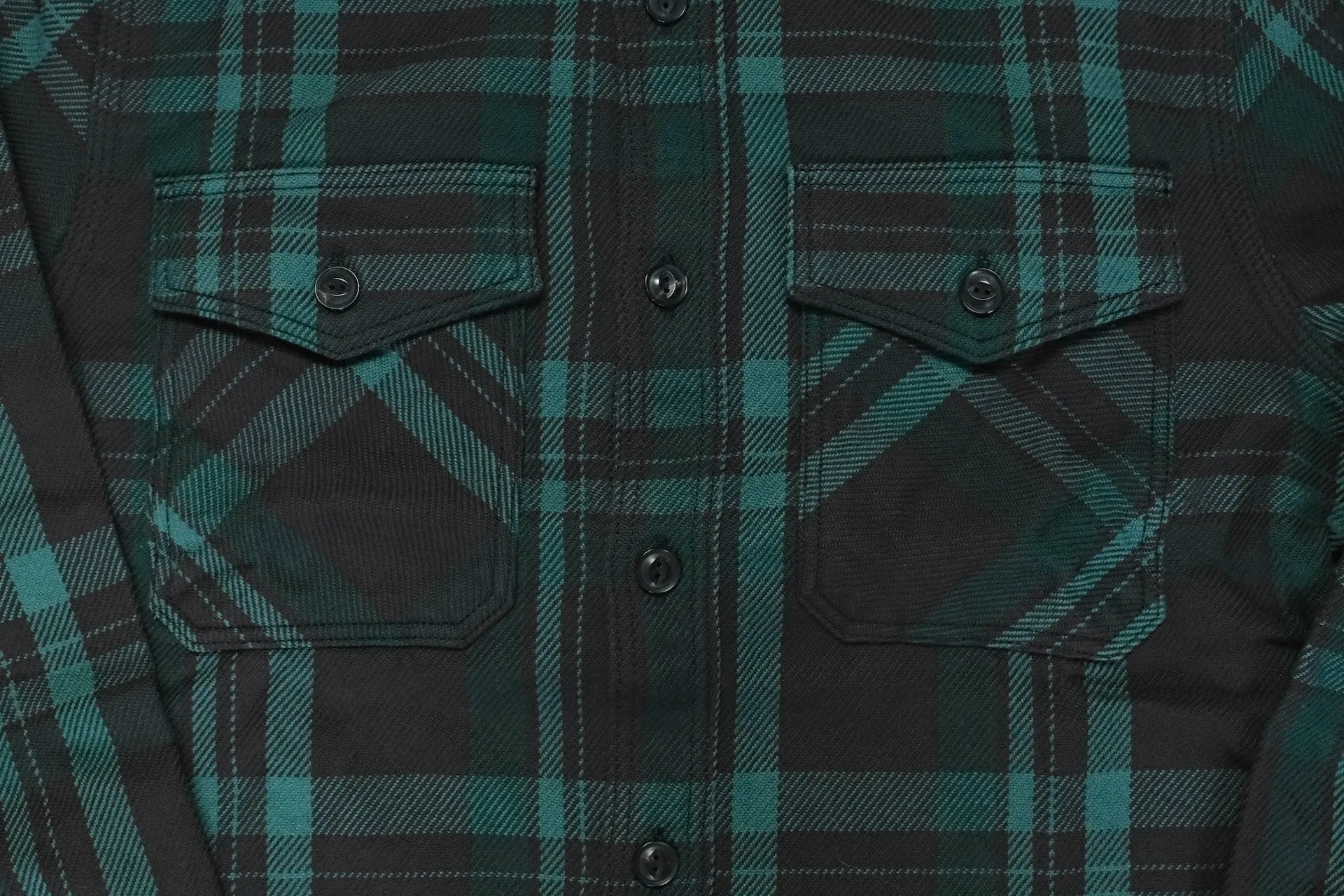 UES 15.5oz Ultra-Heavyweight Flannel Utility Workshirt (Forest Green)