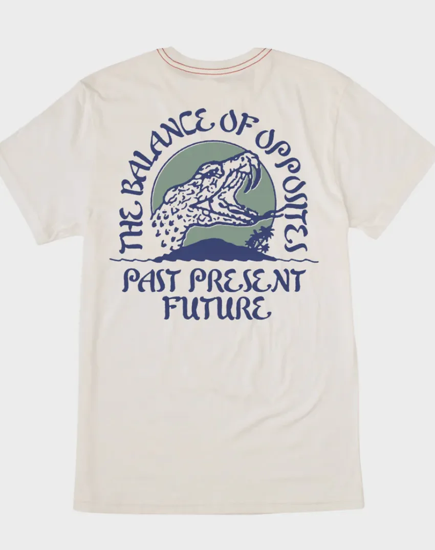 Whiskey Bite Short Sleeve Tee- Antique White
