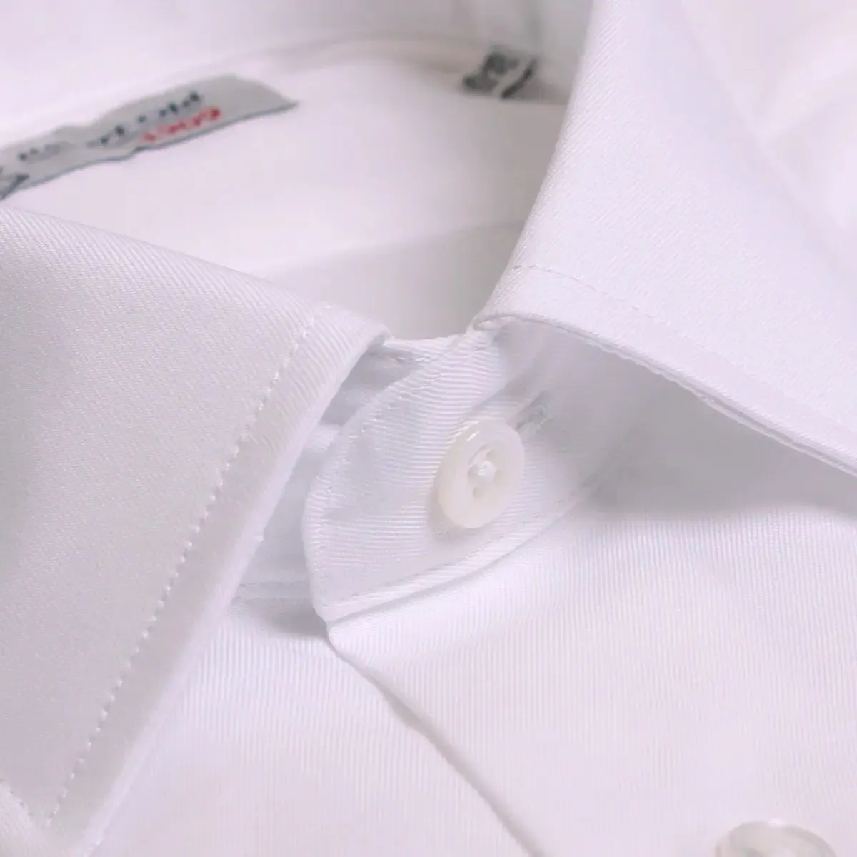 White Twill Swiss Cotton Shirt