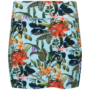 Womens Bonded Patch Pocket Skirt Hot Tropics Floral - SS23