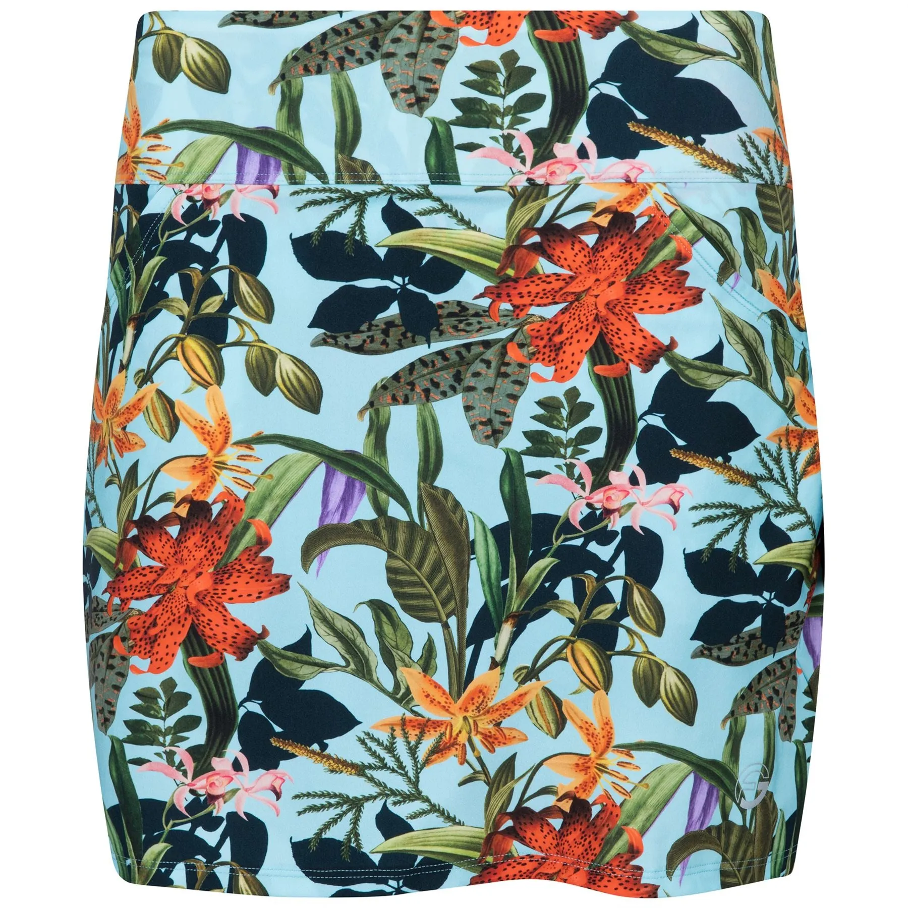 Womens Bonded Patch Pocket Skirt Hot Tropics Floral - SS23