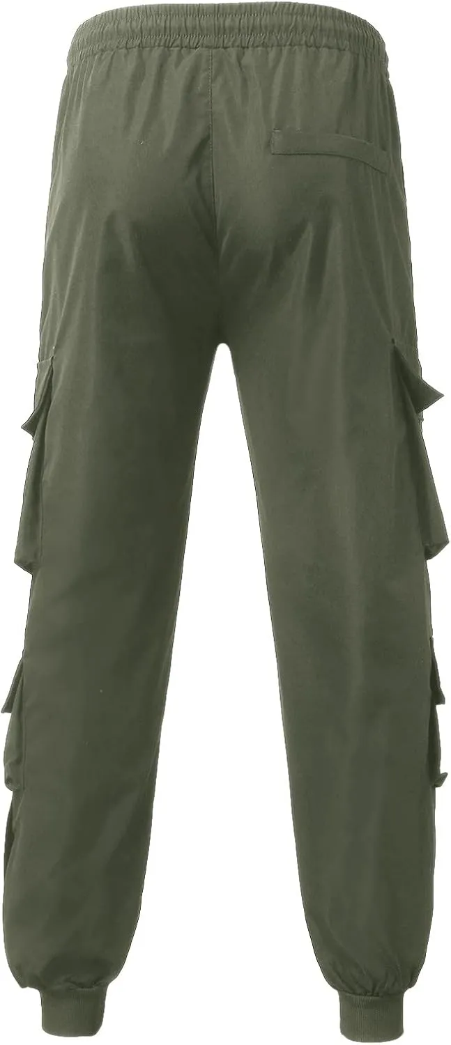 Work Pant for Men Slim Fit Outdoor Hiking Pant Multi Pockets Classic Fit Comfort Utility Cargo Work Pant Regular Fit