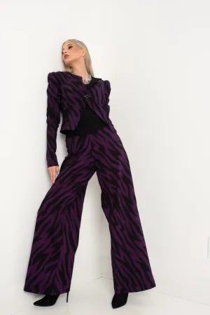 World Pant Zebra Purple
