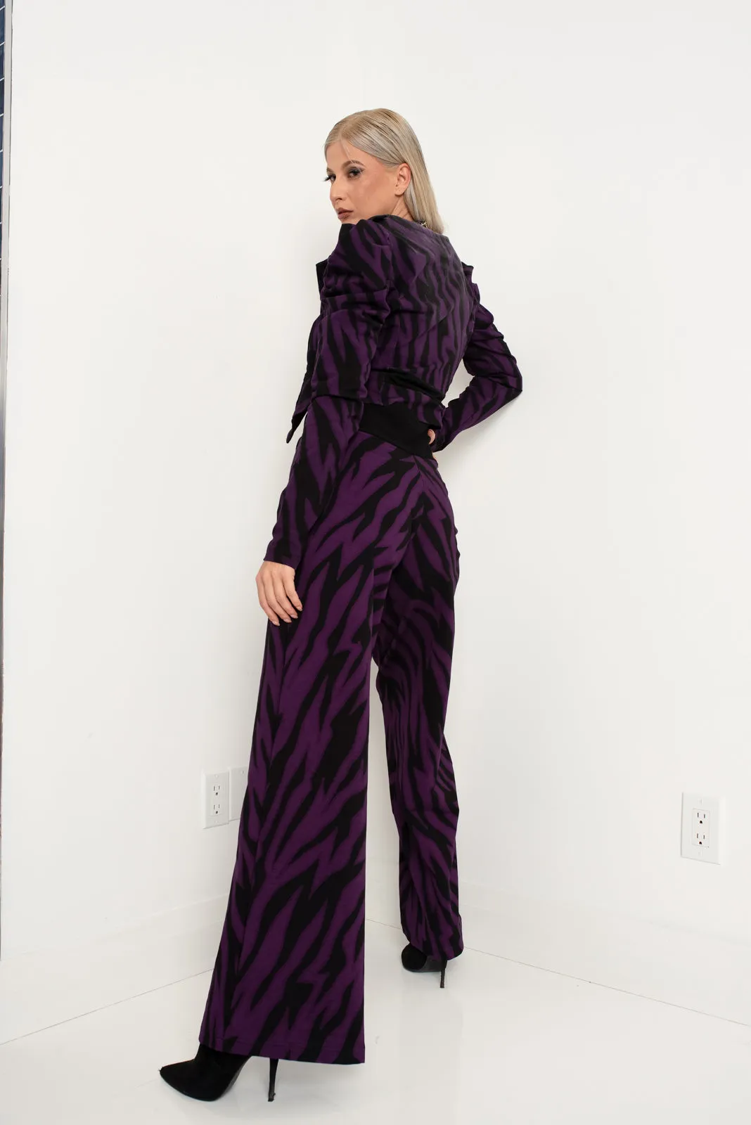 World Pant Zebra Purple
